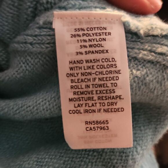 Treasure & Bond Ladies Size Small Blue Soft Cozy Crewneck Pullover Sweater - Picture 4 of 6